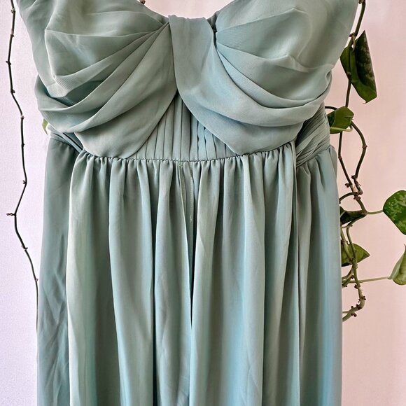 Birdy Grey Grace Dress in Chiffon Sea Glass Size L - Picture 4 of 11